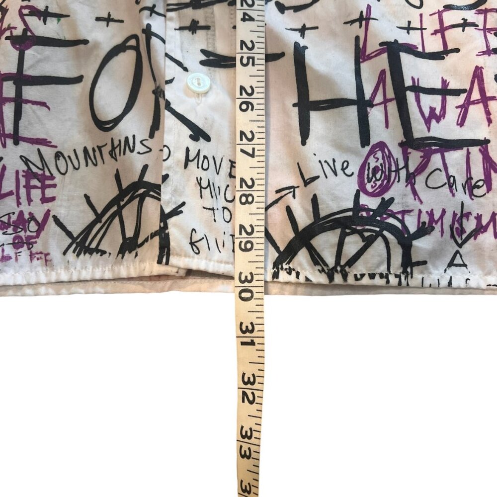 Snowmilk Streetwear White Work Shirt Painted w/Original Snowmilk Design - Picture 9 of 9